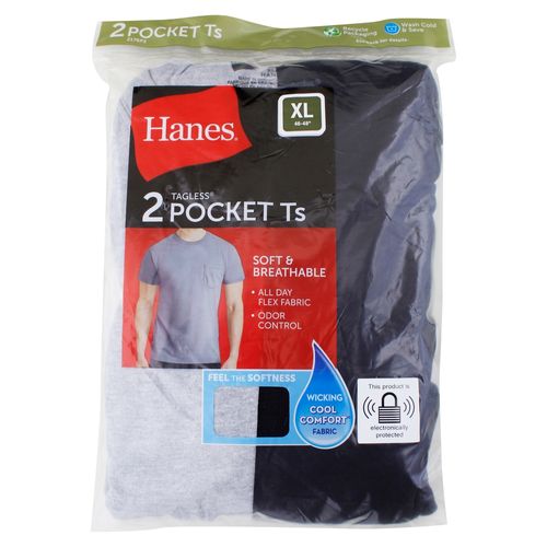 P2 Cms Hanes Cab Con Bolsillo Surtido Xl