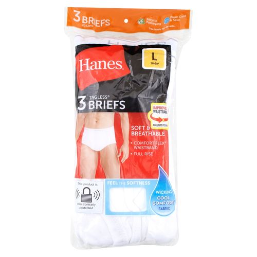 P3 Calzoncillo Hanes Cab Blanco L