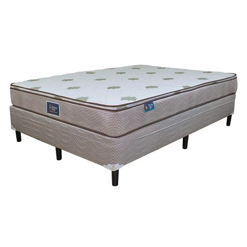 Cama Master Bed queen edición especial color gris y café