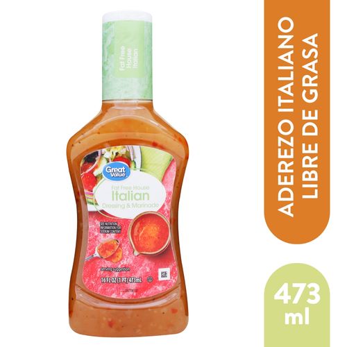 Aderezo Great Value Italian Fat Free - 473 ml