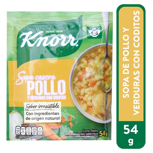 Sopa Knorr Pollo Verduras  - 54gr