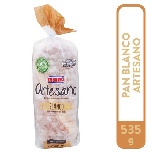 Pan Bimbo artesano blanco mediano - 535 g