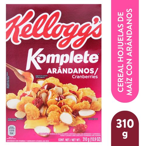 Cereal Kelloggs Komplete Arándanos - 310 g