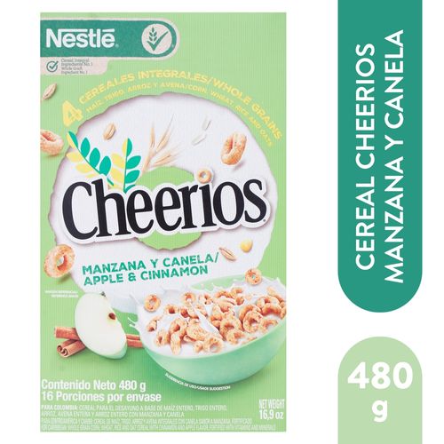 CHEERIOS Manzana Canela Cereal Caja 480g