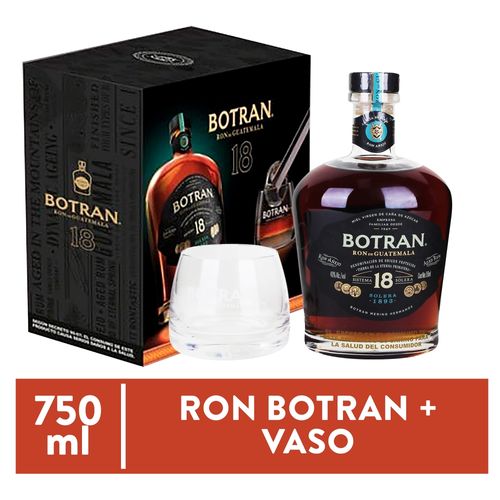 Ron Botran, 18 más vaso-750ml