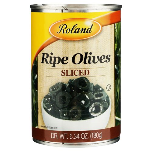 Aceitunas negras Roland naturales en trozos - 180 g