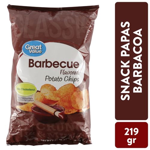 Snack Great Value Papas Barbacoa - 219 g