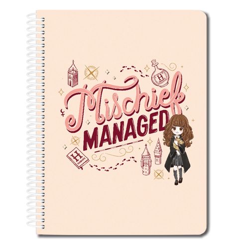 Cuaderno Harry Potter mishief 3 materias - 120 hojas
