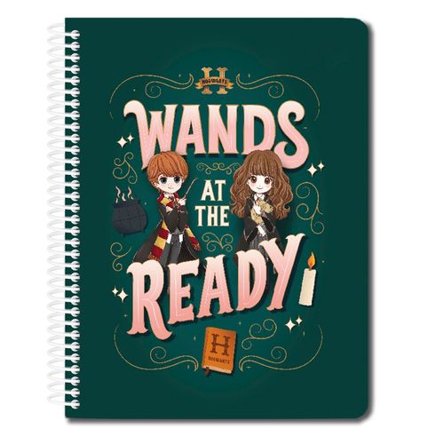 Cuaderno Harry Potter ready espiral 3 materias - 120 hojas