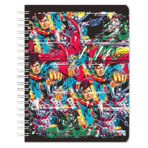Cuaderno Pen + Gear pasta dura 6 materias mattel morado - 180 hojas