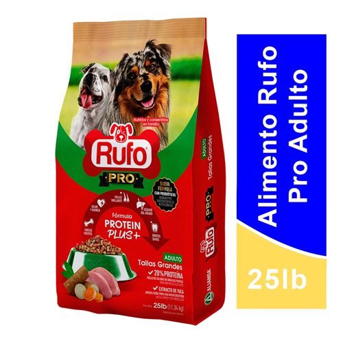 Alimento Rufo Pro Perro Adulto, Con Probióticos - 25 lb