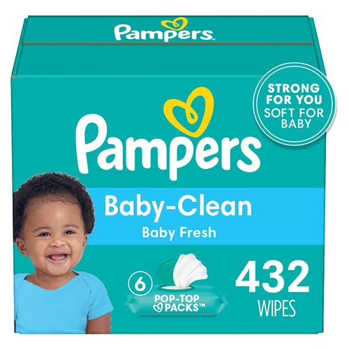 Toallitas Marca Pampers Baby Clean Wipes Baby Fresh Scented - 432Uds