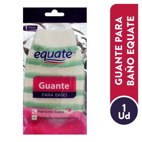 Guante De Baño Marca Equate - 1 Unidad