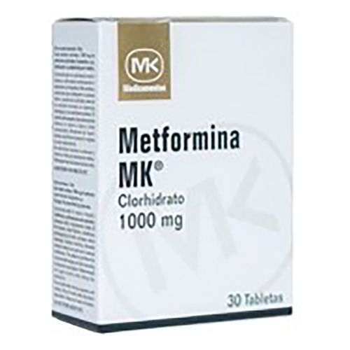 Metformina Mk 1000Mg Caja X 30 Tabs Ea