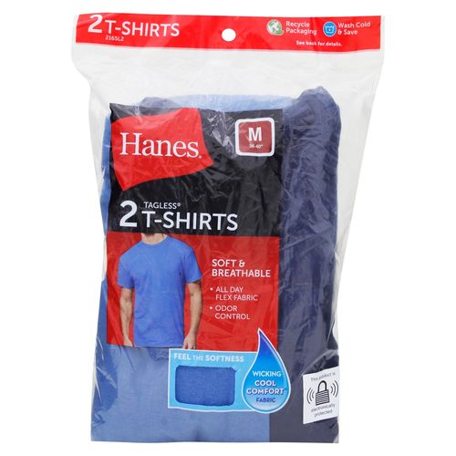 P2 Cms Hanes Cab Cuello Redond Azules M