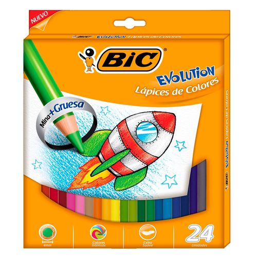 Bic Lapices De Colores 4mm 24u