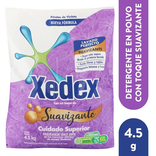 Detergente multiacción Xedex con suavizante pétalos de violeta - 5000 g