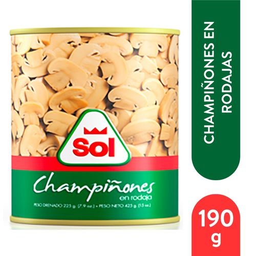 Champinones Sol En Rodaja - 190gr
