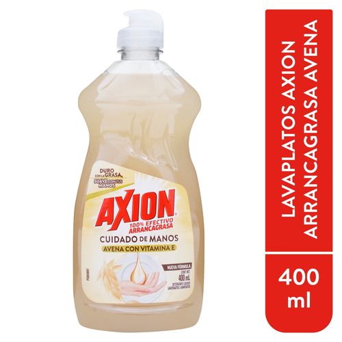 Lavaplatos Líquido Axion  Avena Y Con Vitamina E, Arrancagrasa - 400ml