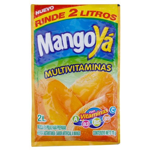 Bebida En Polvo Ya Mangoya 18gr