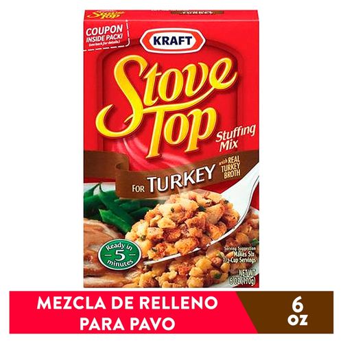 Mezcla relleno Kraft turkey para pavo - 170 g
