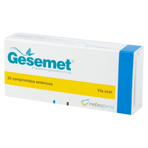 Gesemet 10/10Mg 20 Comprimidos Una Caja