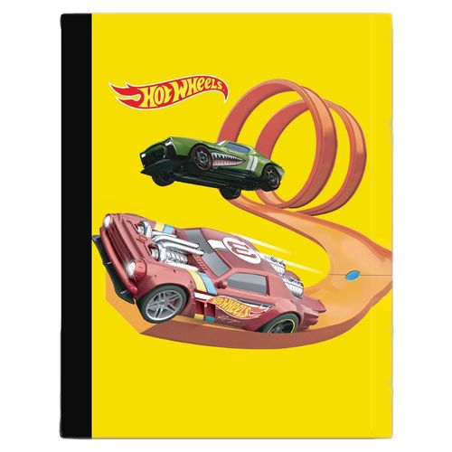 Cuaderno Pen + Gear cosido de  pasta dura  hot wheels pista - 100 hojas