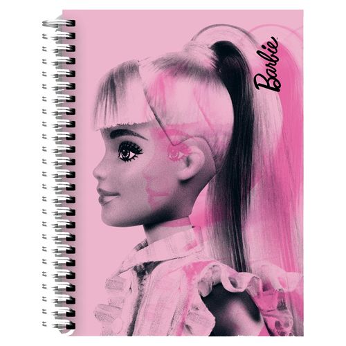 Cuaderno Pen + Gear espiral doble anillo multimaterias pasta semi dura diseño mattel - 180 hojas
