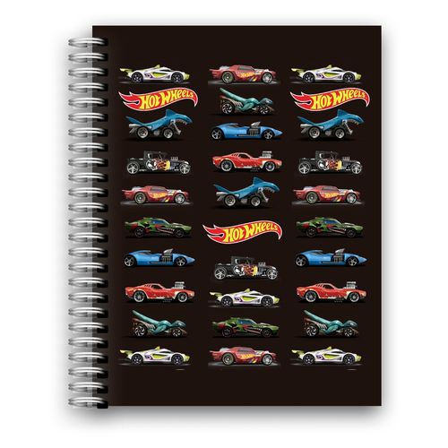 Cuaderno Pen + Gear espiral doble anillo 6 materias pasta semi dura diseño mattel - 180 hojas