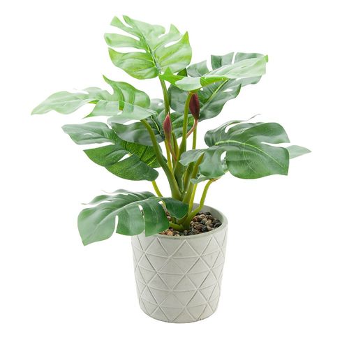 Planta Mainstays artificial maceta de cemento -30 cm