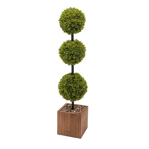 Planta Mainstays artificial maceta de madera -100 cm