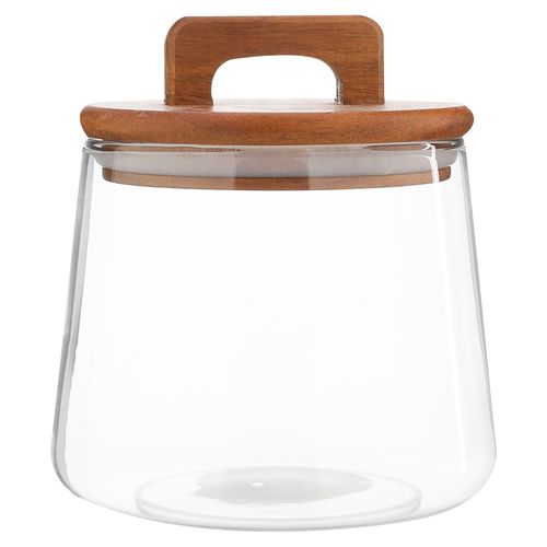 Canister De Vidrio Con Tapa Bambu 830Ml