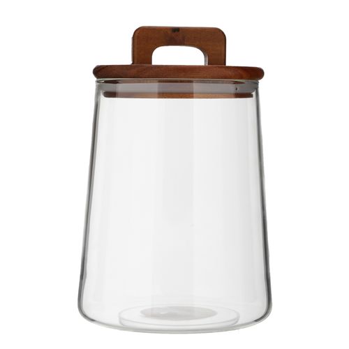Canister De Vidrio Con Tapa Bambu 1250Ml