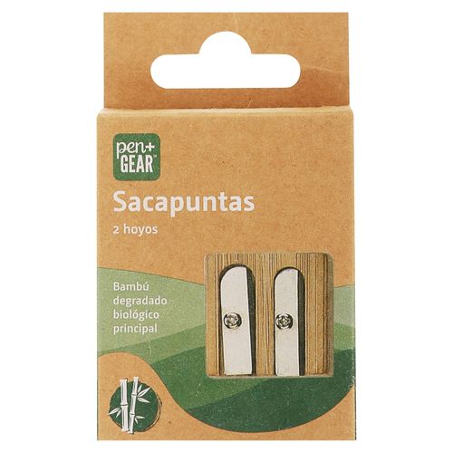 Sacapuntas Pen + Gear reciclado de madera y cuchillas metálicas