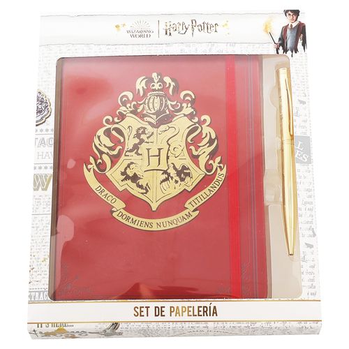 Set Pen + Gear papelería harry potter con libreta A5 y bolígrafo - 96 hojas