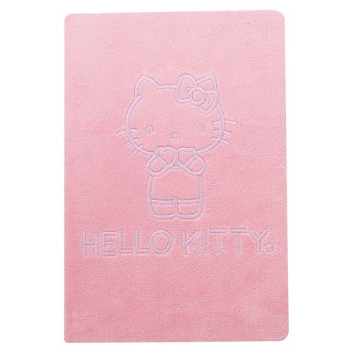 Cuaderno Hello Kitty pasta de peluche - 96 hojas