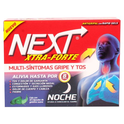 Gel Next Tabs Noche Multisintomas Xforte - 10 uds