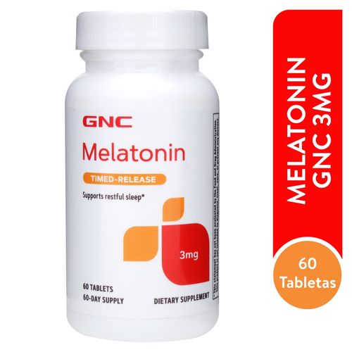 Gnc Melatonina 3Mg 60Tab