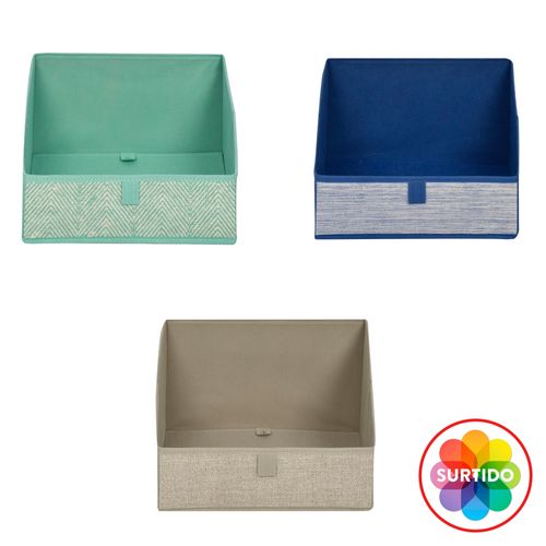 Caja Organizadora De Tela Decorada