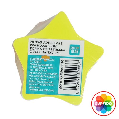 Notas Pen + Gear adhesivas surtidas - 200 hojas