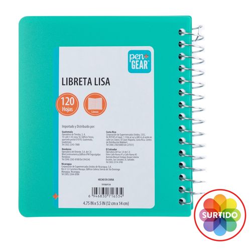 Libreta Pen + Gear de resortes surtida - 120 hojas