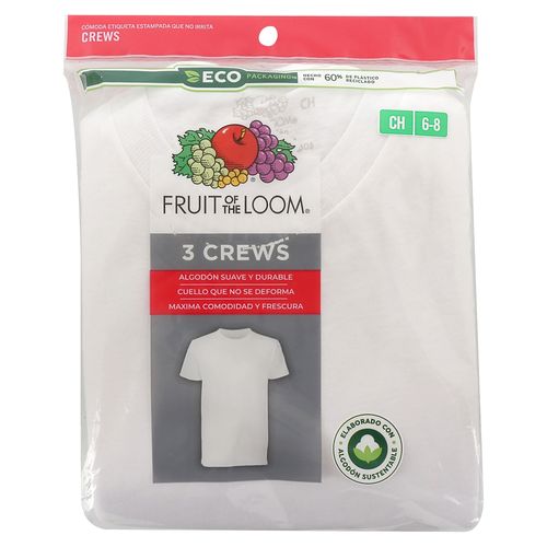 Calsoncillo Fruit Of Loom Para Niño Color Blanco S