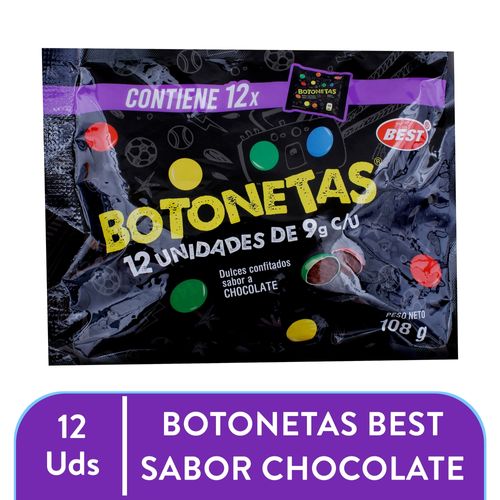 Botonetas Chocolate 12 Ea