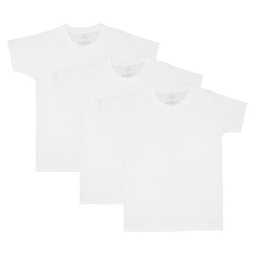 Camiseta Fruit Of Loom Para Niño Color Blanco L