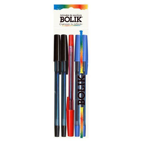 Bolígrafo Bolik blister escolar - 5 Uds