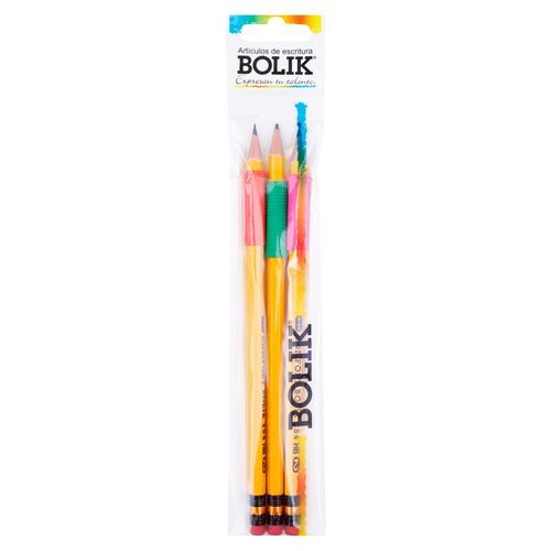 Lápices de grafito Bolik 284 confort - 3 Uds