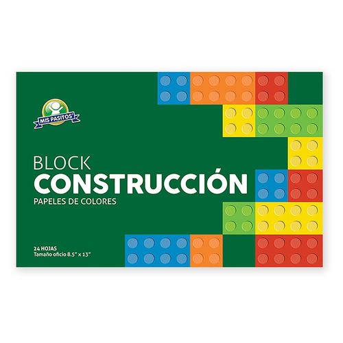 Block Mis Pasitos de papel construcción tamaño oficio - 24 hojas