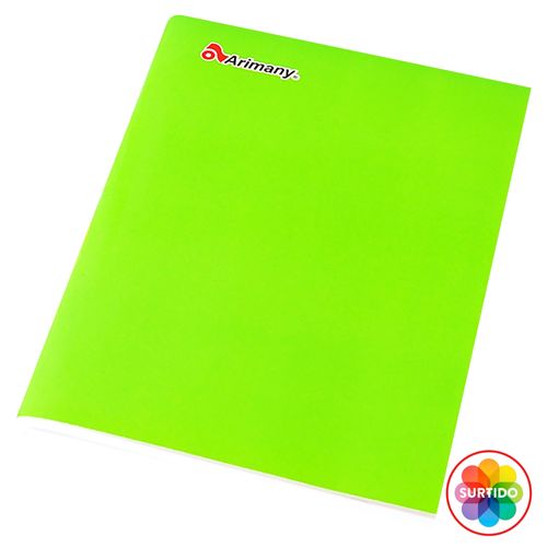 Cuaderno Arimany engrapado colores surtidos - 100 hojas