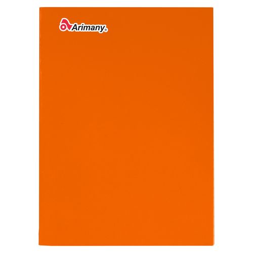Cuaderno Arimany engrapado anaranjado - 100 hojas