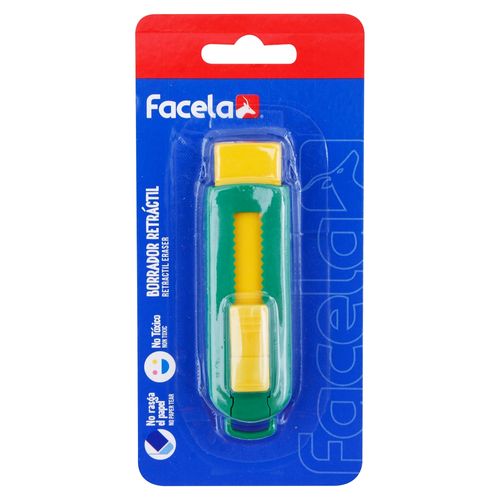 Borrador Facela retráctil suave y no mancha